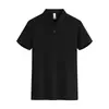 Camisas POLO de manga curta masculinas e femininas, novas para o verão de 2026, estilo coreano, corte slim, com gola, tops lisos de meia-manga, marca da moda