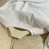 "Camiseta Branca Básica" Versátil de Caimento Solto em Algodão Casual para Usar em Camadas para Mulheres com Gola Redonda e Mangas Longas