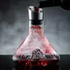 Decantador de Hielo Transparente tipo Iceberg con Cascada Accesible de Lujo Europeo Filtro Doméstico Decantador Rápido Jinshan Dispensador de Vino