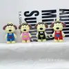 Llavero de Perro Jefe de Dibujos Animados Colgante para Bolso Perro Jefe Piloto PVC Silicona Zapatos Croc Accesorios DIY