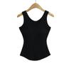 699-25 Primavera Nuevo Estilo Europeo y Americano Sexy Chica Caliente Básico Cuello en V Cintura de Hormiga Camisola Moldeadora