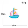 Serie de Barcos de Vela Bordado por Computadora Pegatinas de Tela Bordadas Comercio Exterior Transfronterizo Ropa Pegatinas Decorativas Parche para Agujeros DIY