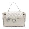 Bolsa pequena de mão elegante e luxuosa estilo Chanel, estilo moderno e de alta qualidade, para mulheres, para lazer e deslocamento, com corrente, transversal