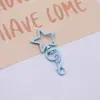 Llavero Estrella Pintada con Cierre de Langosta Especial para Cuentas Colgante de Hebilla de Puerta Pintada con Spray de Colores Accesorios para Joyería DIY
