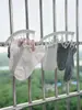Tendedero de calcetines con calcetín de ventana antirrobo, tendedero de calcetines con múltiples pinzas para uso doméstico, pinza a prueba de viento para balcón para calcetines