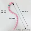 Lindo Palo Juguete para Gatos con Oruga y Ojos Grandes, Juguete Interactivo y Resistente a Mordidas para Gatos con Cascabel