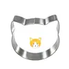 Molde para galletas de acero inoxidable, molde para galletas con forma de gato, herramienta DIY para hornear, molde para galletas, molde para galletas puzzle