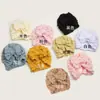 Novos Acessórios de Cabelo Europeus e Americanos Chapéu Jacquard Pipoca Super Macio para Crianças Touca com Laço para Bebê Chapéu Indiano para Bebê