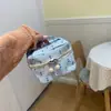 Nova bolsa de mão bordada de nicho com grande capacidade de armazenamento, nécessaire em cores de doce, bolsa de mão pequena, necessaire