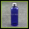 Botella de muestra sub-embotellada azul 100ml tapa de aluminio botella de muestra 100ml tapa de aluminio botella PET botella de rocío puro frasco de pesca