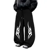 Calça Casual Tendência Hip-Hop de Rua Transfronteiriça AliExpress para Homens, Verão, Corte Solto, Estilo Reta de Nicho, Em Estoque, Calça Longa Versátil