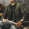 Camisa de trabalho pesada estilo retrô americano para homens, nova jaqueta de caça resistente com corte solto para homens, primavera de 2026, primavera e outono