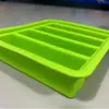 Molde de Hielo Grande de Silicona de Venta Caliente Molde de Hielo de 4 Compartimentos con Tapa Molde de Hielo Molde de Mantequilla Molde de Huevo Molde de Jabón Caja para Tiras de Carne Sub-caja para Alimentos Complementarios