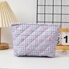 Bolsa de Cosméticos de Viagem Portátil com Laço Simples Grande Capacidade Ins de Alto Valor Necessaire Bolsa de Armazenamento Feminina