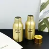 50ml Botella de Aluminio Dorada para Cosméticos Paquete Pequeño para Medicamentos Botella Vacía