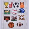 Série Esportes com Bola Charms de Sapato Desenho Animado em PVC Acessórios para Sapato Decorações de Sapato com Buraco DIY Criativo Acessórios para Sapato com Buraco Grande