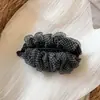 Pinza para el pelo de organza con lunares estilo coreano, forma de plátano, para mujer, accesorio de verano para el pelo, pinza para la parte trasera de la cabeza, súper etérea