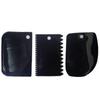 Rascador de Plástico Grande Juego de Tres Piezas Herramienta Semicircular, Rascador para Pasteles, Rascador Trapezoidal de Plástico, Engrosado, Transfronterizo, en Stock