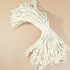 En Stock Cordón para Etiqueta de Ropa Hilo Cordel Cordón de Ropa Tirado a Mano Cordón de Algodón Rojo y Blanco En Stock Personalización