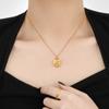 Collar de Nueva Constelación Transfronterizo Europeo y Americano Chapado en Oro de 24 Quilates Cadena para Clavícula Joyería de Acero de Titanio Personalizada de Moda
