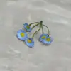 Flor Artificial Garfo Único Mosquitinho Eucalipto Verde Plástico Folha Solta Acessórios de Planta Verde Cruzamento Ornatos de Flores Artificiais Atacado