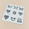 Nueva pegatina de tatuaje pequeña y fresca de dibujos animados para niños, linda mariposa, flor, cuerpo, patrón pequeño, pegatina para dedos con viento