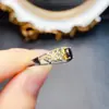 Venta al por mayor de fábrica Popular Anillo de Zafiro Starlight Natural Plata S925 Incrustado Piedra Principal 5*7 Fábrica de Joyería Venta Directa