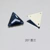 Dongzhou Furo Duplo Triangular Fundo Plano Costurado à Mão Strass Alta Qualidade Strass para Vestido Roupas Vestido de Casamento Sapatos Strass Cristal Triangular