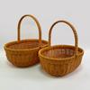 Cesta Grande, Cesta de Mano a la Moda, Cesta de Flores de Ratán, Cesta de Frutas de Ratán de Café Recogida a Mano, Arreglo Floral y Arreglo de Flores