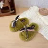 Pantuflas de Algodón para el Hogar Mujer Invierno 2026 Nuevo Estilo Haiqing Hogar Felpa Interior Doméstico Suela Plana Antideslizantes Pantuflas de Piel