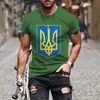 Suporta Dropshipping Multiplataforma de Novas Camisetas Masculinas de Manga Curta Estilo Esportivo Europeu e Americano com Estampa Digital de Verão