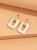 AliExpress Nuevos Aretes de Otoño e Invierno Acrílico Escarchado Spray Piel Calientes Ventas Moda Corea del Sur Aretes Estilo Tachuela para Mujer