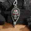 Venta caliente de Temu al por mayor transfronteriza colgante de ojo de calavera india vintage accesorios de collar estilo europeo y americano