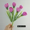 Flores Artificiales de Alta Gama, Tulipanes Artificiales, Ramos Decorativos, Arreglos para Bodas en Sala de Estar, Flores de Seda para Fotografía, Tulipanes Artificiales