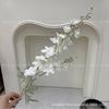 Imitação de flores 2 garfos para plantio de cabelo delphinium jacinto material de flores para auditório de casamento violeta flores falsas para casamento em casa atacado