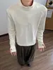 Camisa de Gasa de Burbujas Elástica de Manga Larga de Moda de Alta Gama para Primavera/Otoño Unisex Casual Tendencia Moda Versátil