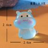 Adornos Marinos Transfronterizos, Hipopótamo Pequeño Lindo, Accesorios para Acuario, Adornos Luminosos DIY de Hipopótamo de Dibujos Animados