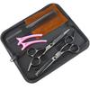 Tijeras de peluquería de gama media de 6.0 pulgadas, tijeras de barbero, tijeras planas, tijeras para flequillo, tijeras de dientes, tijeras finas, tornillo blanco 6H