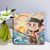 Nuevo Nezha Niño Demonio Nao Hai diy Pintura al Óleo Digital Rellenado a Mano Pintado a Mano Color al Óleo Pintura Decorativa Dibujos Animados Lindo