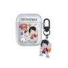 Funda de Auriculares Cartoon Luffy Qiao Ba para AirPods Pro2 Apple 1/2 Nueva 3ª Generación Transparente 4ª Generación