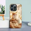 Aplicable a Funda de Vidrio Templado para Apple 18PRO 17PROMAX Cubierta Protectora de Mascota iPhone16 Perro Lindo 17E