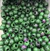 Ágata de cristal de 12 mm, cuentas redondas individuales de jade, cuentas sueltas de 5 mm con agujero grande, cuentas espaciadoras tejidas a mano para bricolaje Wen play con cuentas