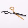 Tijeras Planas Oro Negro Arriba y Abajo Curvas 4.5 Pulgadas 5.5 Pulgadas 6.5 Pulgadas Acero Inoxidable Peluquería para Mascotas Tijeras para Mascotas Oro Negro