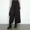 Pantalones Casuales de Pierna Ancha, Plisados, Adelgazantes, Holgados, Elegantes de Alta Gama para Mujer, Diseño Original con Drapeado