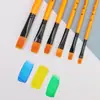 Set de pinceles de madera con cerdas de nylon de 6 piezas para principiantes, pinceles para acuarela, materiales de arte, set de pinceles para pintura al óleo
