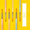 Conjunto de canetas em aquarela de haste fosca Art Pigment Special Water Chalk Painting Pointed Nylon Gouline Brush Brush Gift Box