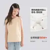 Camiseta sin mangas para niños, algodón puro, para usar en verano, a juego con conjuntos para padres e hijos, unisex, blanca, adecuada como camiseta interior o chaleco deportivo