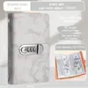 Livro de Dinheiro com Padrão de Mármore Transfronteiriço, Popular Online, Pode Conter 20.000 Moeda Estrangeira, Livro de Dinheiro de Grande Capacidade, Pasta de Dinheiro A6, Álbum de Dinheiro