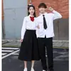 Uniforme escolar Estilo universitario traje de verano coro Uniforme de preparatoria estudiantes de secundaria niños y niñas foto de graduación ropa de actuación