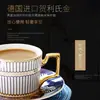 Juego de taza y platillo de café, juego de té de la tarde estilo inglés, juego de taza, platillo y cuchara de porcelana de hueso, cerámica, lujo ligero